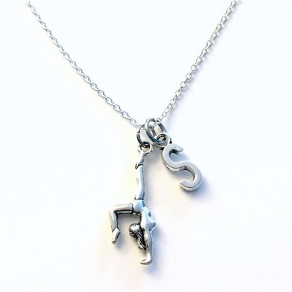 pendant necklaces gymnastic necklace with initial, gift for gymnast jewelry, boy or girl handstand necklace, birthday present teenager, Silver
pendant necklaces gymnastic necklace with initial, gift for gymnast jewelry, boy or girl handstand necklace, birthday present teenager, Silver