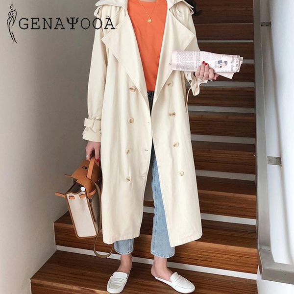 women's trench coats 2021 autumn women casual coat long single breasted vintage washed outwear loose arrival, Tan;black
women's trench coats 2021 autumn women casual coat long single breasted vintage washed outwear loose arrival, Tan;black
