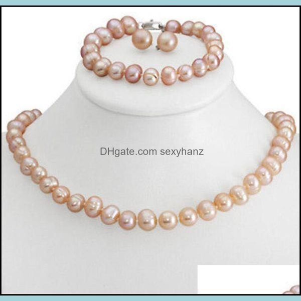 sets jewelry bracelet, earrings & necklace genuine 8-9mm freshwater ctured pearl bracelet set 18" 7.5 drop delivery 2021 4nmo3, Black
sets jewelry bracelet, earrings & necklace genuine 8-9mm freshwater ctured pearl bracelet set 18" 7.5 drop delivery 2021 4nmo3, Black