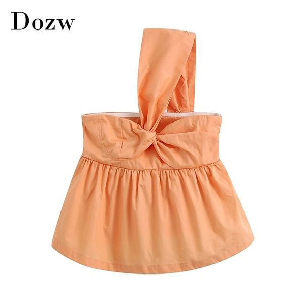 women solid cotton blouse shirt off shoulder backless beach bow tie decorate chic ladies camisas mujer 210515, White
women solid cotton blouse shirt off shoulder backless beach bow tie decorate chic ladies camisas mujer 210515, White