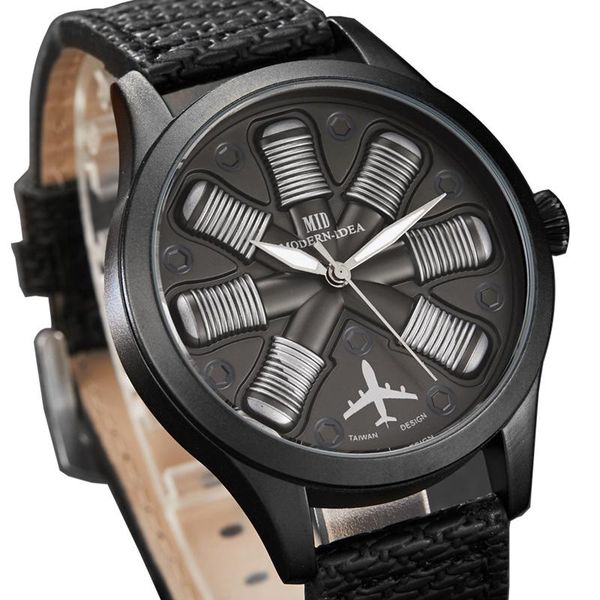 wristwatches aircraft engine shape men watch luxury gold black dial military male clock engraved wristwatch relogio masculino, Slivery;brown
wristwatches aircraft engine shape men watch luxury gold black dial military male clock engraved wristwatch relogio masculino, Slivery;brown