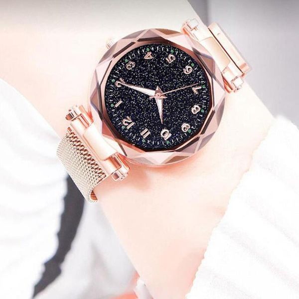women fashion starry round dial stainless steel magnetic ladies quartz wrist watch gift zegarek damski 2021 wome wristwatches, Slivery;brown
women fashion starry round dial stainless steel magnetic ladies quartz wrist watch gift zegarek damski 2021 wome wristwatches, Slivery;brown