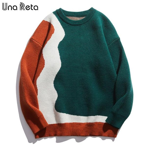 men's sweaters una reta sweater men harajuku winter clothing geometry knitted pullover soft oversized, White;black
men's sweaters una reta sweater men harajuku winter clothing geometry knitted pullover soft oversized, White;black