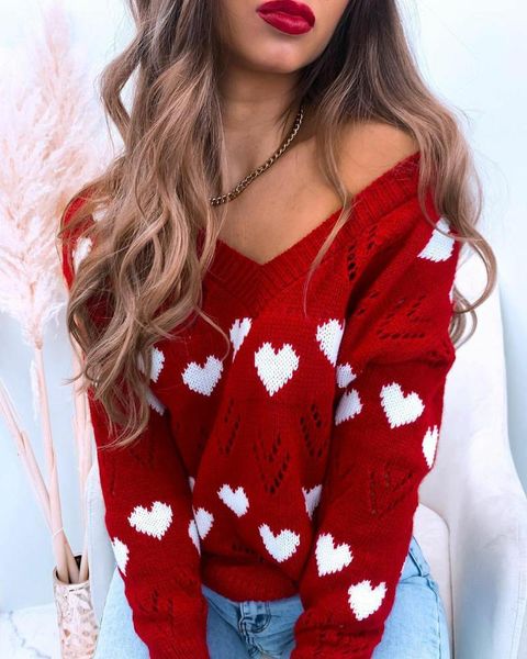 women's sweaters women v neck embroidery heart pullover knitwear korean style cute winter casual, White;black
women's sweaters women v neck embroidery heart pullover knitwear korean style cute winter casual, White;black