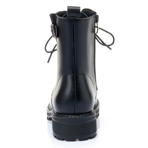 Black Leather Martin boots flat ankle boots women plus velvet winter thick wool cotton shoes plus size mother cotton shoes, Black velvet