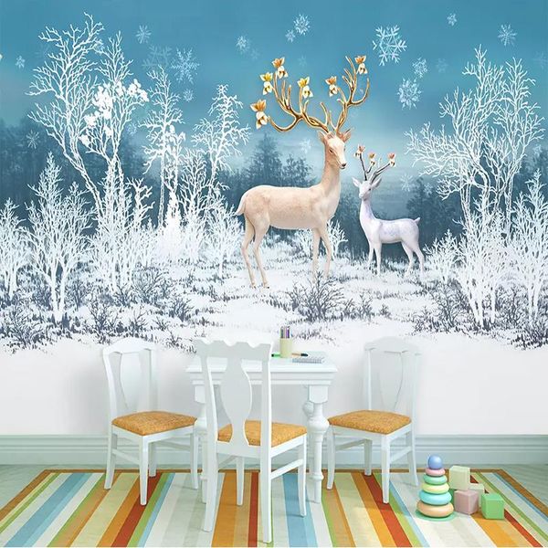 wallpapers custom 3d wallpaper european modern dreamy elk forest snow scene mural wall cloth living room background painting
wallpapers custom 3d wallpaper european modern dreamy elk forest snow scene mural wall cloth living room background painting