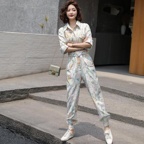 jumpsuit 2021 spring thin and tooling fashion suit belted women's jumpsuits & rompers, Black;white
jumpsuit 2021 spring thin and tooling fashion suit belted women's jumpsuits & rompers, Black;white