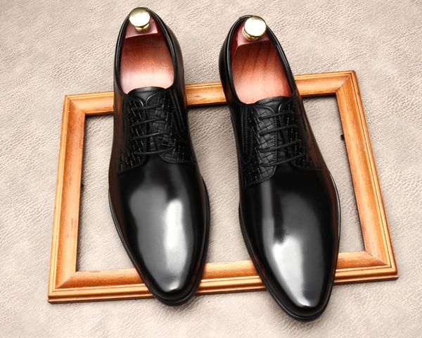 pointed toe black oxford shoes men lace up fashion casual brogues formal shoes genuine leather wedding business men dress shoe
pointed toe black oxford shoes men lace up fashion casual brogues formal shoes genuine leather wedding business men dress shoe