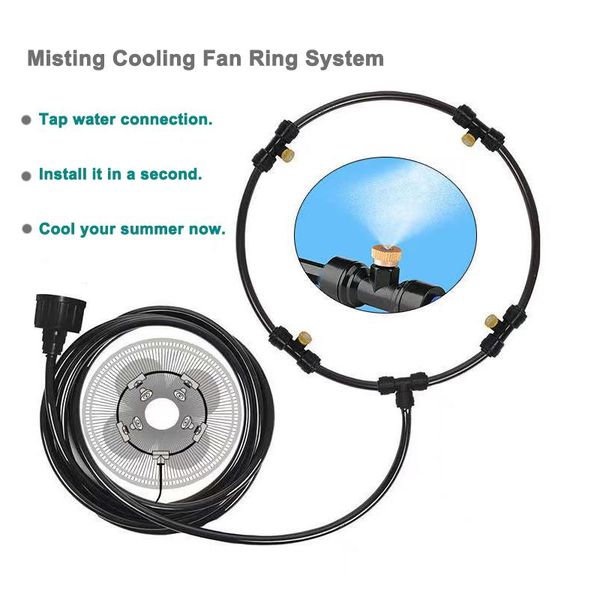 watering equipments heman water misting cooling fan ring for cafe restaurant outdoor with brass sprinkler nozzles and 1/4''water t
watering equipments heman water misting cooling fan ring for cafe restaurant outdoor with brass sprinkler nozzles and 1/4''water t