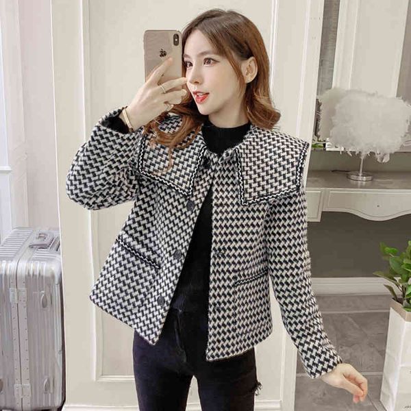 women's down & parkas winter womens korean style lapel collar cashmere houndstooth tweed jacket coat single-breasted pockets outer, Black
women's down & parkas winter womens korean style lapel collar cashmere houndstooth tweed jacket coat single-breasted pockets outer, Black