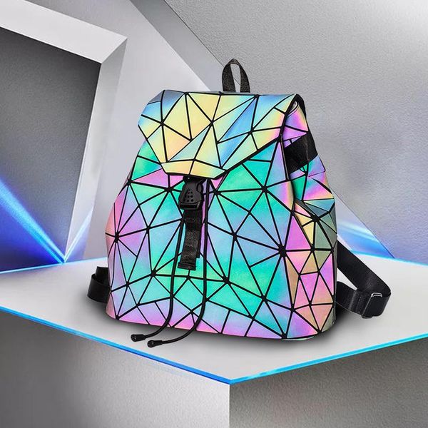 backpack backpacks women geometric luminous school lattice holographic pu leather female bags girl travel student bag
backpack backpacks women geometric luminous school lattice holographic pu leather female bags girl travel student bag