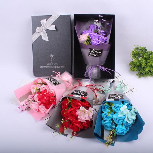 european style 9 pcs soap rose artificial flowers wedding flower bouquet handmade diy bride holding bridal bouquets decorative & wreaths
european style 9 pcs soap rose artificial flowers wedding flower bouquet handmade diy bride holding bridal bouquets decorative & wreaths