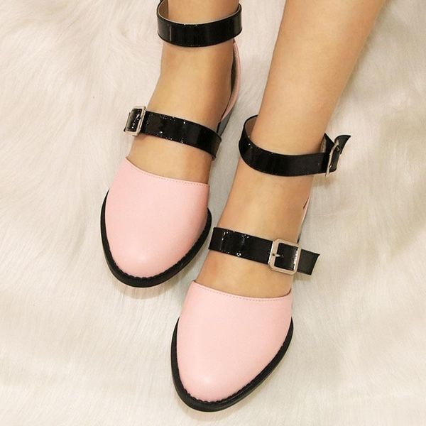 dress shoes pu leather woman summer mid heels sandals ladies british style buckle strap round toe pumps big size zapatos mujer, Black
dress shoes pu leather woman summer mid heels sandals ladies british style buckle strap round toe pumps big size zapatos mujer, Black