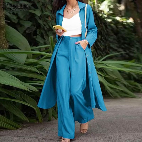 women's two piece pants women casual full sleeve lapel long shirt elegant office work pant sets solid trouser autumn loose ol retro, White
women's two piece pants women casual full sleeve lapel long shirt elegant office work pant sets solid trouser autumn loose ol retro, White