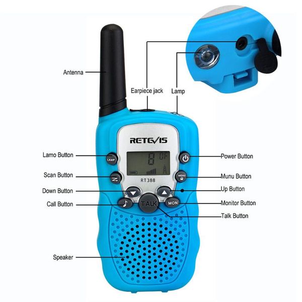 walkie talkie retevis rt388 children 2 pcs children's radio walkie-talkie kids birthday gift toys for boys girls 100-800m range
walkie talkie retevis rt388 children 2 pcs children's radio walkie-talkie kids birthday gift toys for boys girls 100-800m range