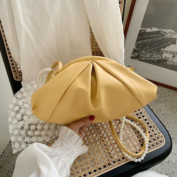evening bags female bag 2021 luxury fashion fold soft leather ladies handbag simple pure color pearl portable shoulder underarm
evening bags female bag 2021 luxury fashion fold soft leather ladies handbag simple pure color pearl portable shoulder underarm
