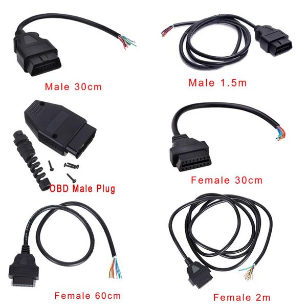 diagnostic tools 30cm/60cm/1.5m/2m 16 pin male / female obd2 ii connector cable + obd plug extender opening 16pin wire
diagnostic tools 30cm/60cm/1.5m/2m 16 pin male / female obd2 ii connector cable + obd plug extender opening 16pin wire