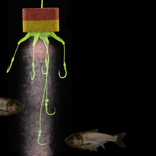 fishing hooks 1pcs/lot explosion hook lure bait trap feeder cage sharp with luminous bead carp b358
fishing hooks 1pcs/lot explosion hook lure bait trap feeder cage sharp with luminous bead carp b358