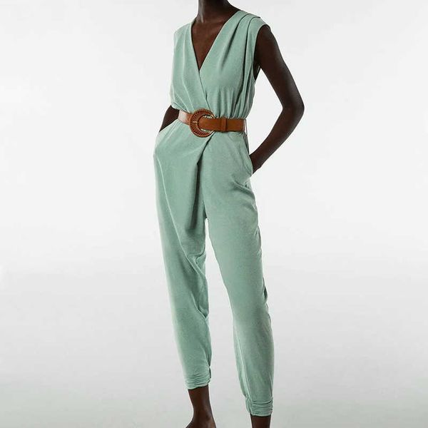 za jumpsuit women jumpsuits fashion simple v-neck with belt women jumpsuit casual chic street youth jumpsuits 210601, Black;white
za jumpsuit women jumpsuits fashion simple v-neck with belt women jumpsuit casual chic street youth jumpsuits 210601, Black;white