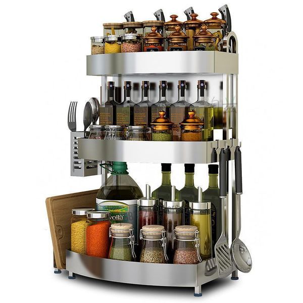 kitchen storage & organization multifunctional seasoning rack 304 stainless steel floor knife supplies double shelf
kitchen storage & organization multifunctional seasoning rack 304 stainless steel floor knife supplies double shelf