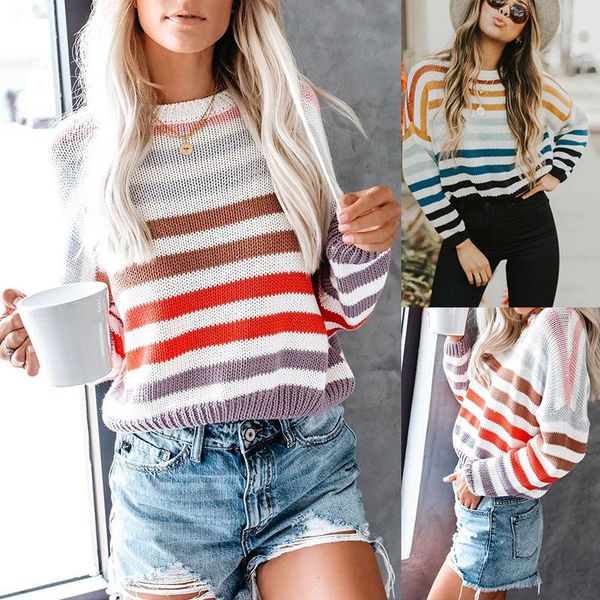 women's sweaters beehouse woman mujer suéteres mulher blusas sueter camisola feminina rainbow sweater otoño invierno 2021 moda autumn, White;black
women's sweaters beehouse woman mujer suéteres mulher blusas sueter camisola feminina rainbow sweater otoño invierno 2021 moda autumn, White;black