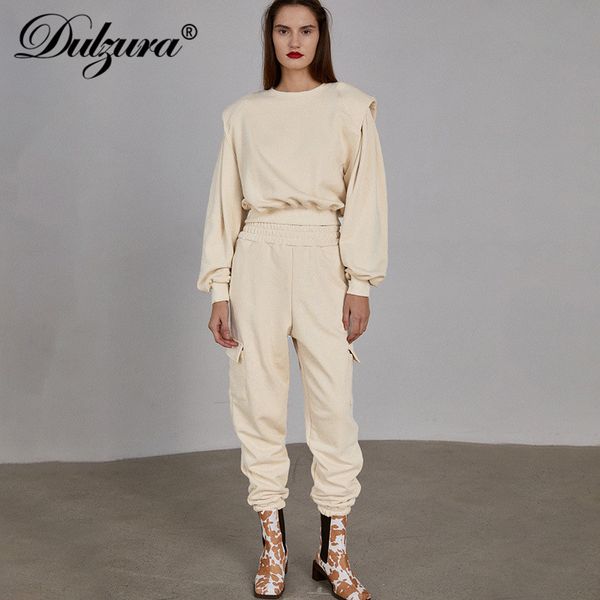cotton women 2 piece set lantern sleeve shoulder pad pullover sweatshirt sweatpants jogger tracksuit 2021 autumn winter, Black;white
cotton women 2 piece set lantern sleeve shoulder pad pullover sweatshirt sweatpants jogger tracksuit 2021 autumn winter, Black;white