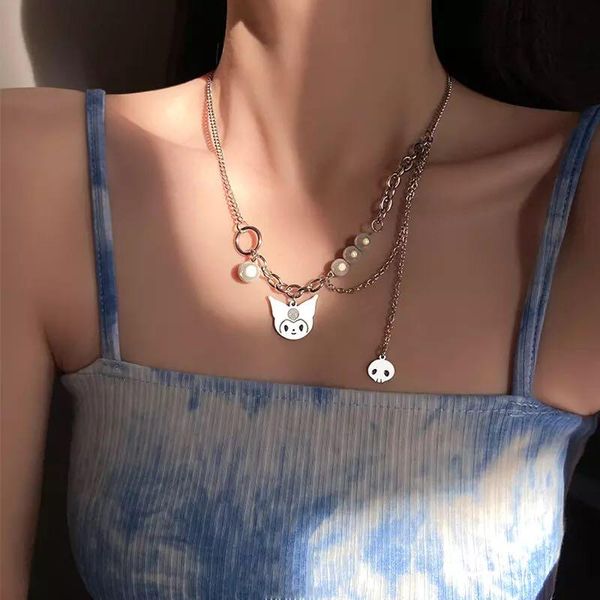 chains romantic cute cat clavicle necklace for woman multi layers redlective titanium steel choker girls party jewelry, Silver
chains romantic cute cat clavicle necklace for woman multi layers redlective titanium steel choker girls party jewelry, Silver
