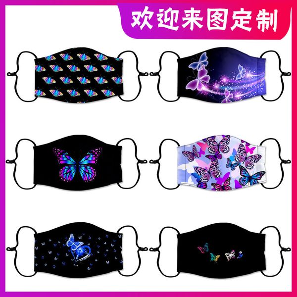 custom logo 3d printed butterfly sunscreen and dustproof, can be washed with pm2.5 gasket cotton mask
custom logo 3d printed butterfly sunscreen and dustproof, can be washed with pm2.5 gasket cotton mask