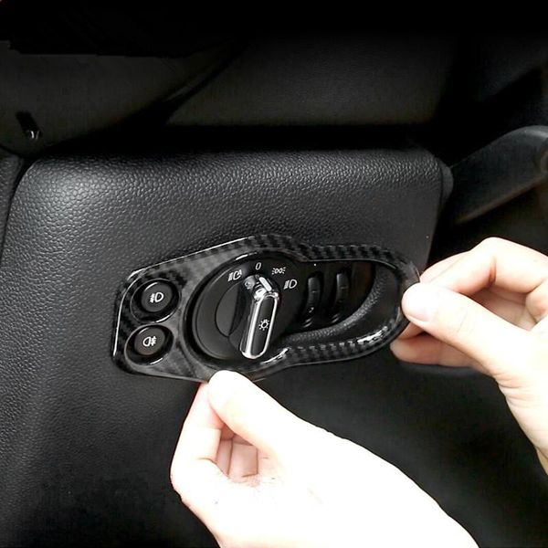 car headlight switch panel frame trim cover carbon fiber styling sticker for mini cooper f55 f56 2021 other interior accessories
car headlight switch panel frame trim cover carbon fiber styling sticker for mini cooper f55 f56 2021 other interior accessories