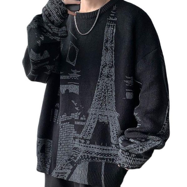 men's sweaters autumn winter fashion print knitted men clothes 2021 o-neck loose casual pullovers plus size 5xl, White;black
men's sweaters autumn winter fashion print knitted men clothes 2021 o-neck loose casual pullovers plus size 5xl, White;black