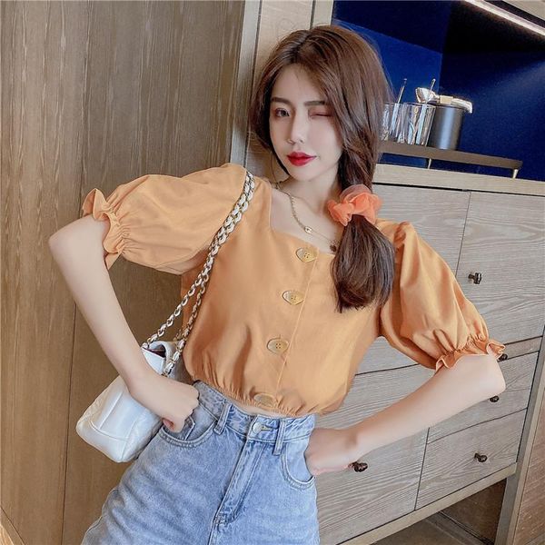cute blouse women summer square collar blusas womens and blouses orange 6718 women's & shirts, White
cute blouse women summer square collar blusas womens and blouses orange 6718 women's & shirts, White