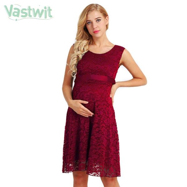 maternity dresses elegant floral lace overlay sleeveless dress pregnant women pography and ribbon belt for formal evening party, White
maternity dresses elegant floral lace overlay sleeveless dress pregnant women pography and ribbon belt for formal evening party, White