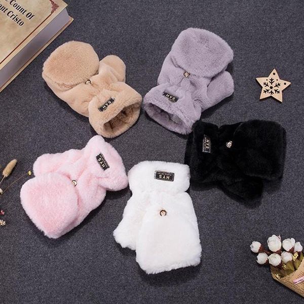 five fingers gloves cute female thick fingerless plush touch screen winter warmer velvet flip half finger computer typing glove, Blue;gray
five fingers gloves cute female thick fingerless plush touch screen winter warmer velvet flip half finger computer typing glove, Blue;gray