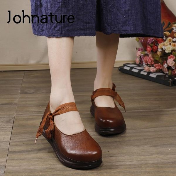johnature high heels wedges pumps women shoes genuine leather 2021 spring retro lace-up round toe platform ladies dress, Black
johnature high heels wedges pumps women shoes genuine leather 2021 spring retro lace-up round toe platform ladies dress, Black