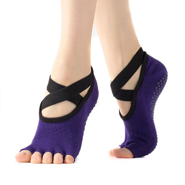 sports socks non-slip five-finger yoga female straps for ballet pilates barre exercise dance studio gifts women sec88, Black
sports socks non-slip five-finger yoga female straps for ballet pilates barre exercise dance studio gifts women sec88, Black
