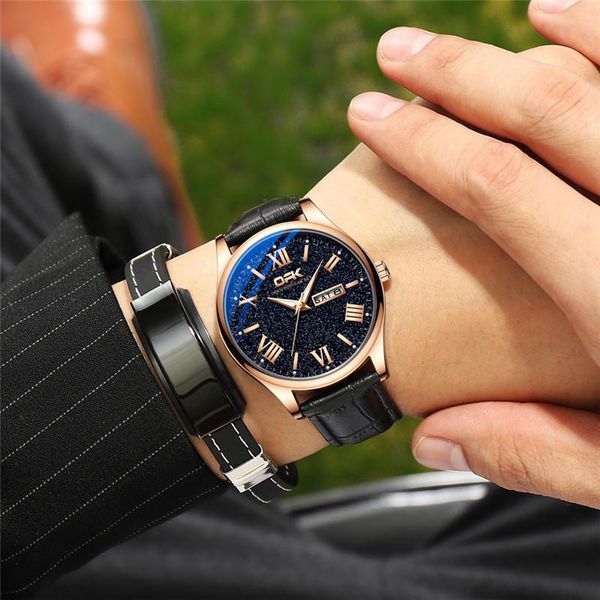wristwatches opk fashion luxury men quartz watch business starry sky dial waterproof leather belt wristwatch masculino relogio, Slivery;brown
wristwatches opk fashion luxury men quartz watch business starry sky dial waterproof leather belt wristwatch masculino relogio, Slivery;brown