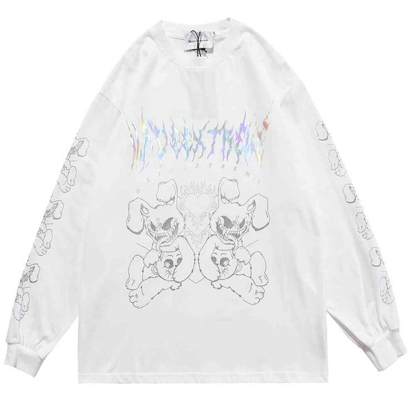polo shirt hip hop monster rabbit printed oversize t shirt streetwear harajuku cotton t-shirt men spring long sleeve tshirt black ruzi, White;black
polo shirt hip hop monster rabbit printed oversize t shirt streetwear harajuku cotton t-shirt men spring long sleeve tshirt black ruzi, White;black