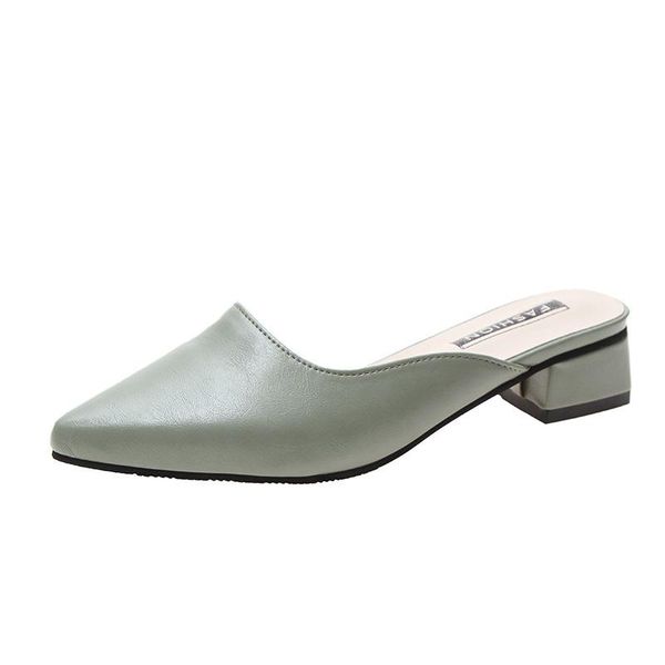 slippers summer ladies shoes slides mules solid color slip on pointed toe square mid heels outdoor women woman, Black
slippers summer ladies shoes slides mules solid color slip on pointed toe square mid heels outdoor women woman, Black