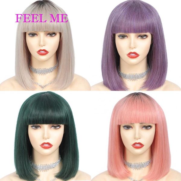 hair bulks feelme silver human with bangs for black women brazilian short bob straight pink pixie cut
hair bulks feelme silver human with bangs for black women brazilian short bob straight pink pixie cut