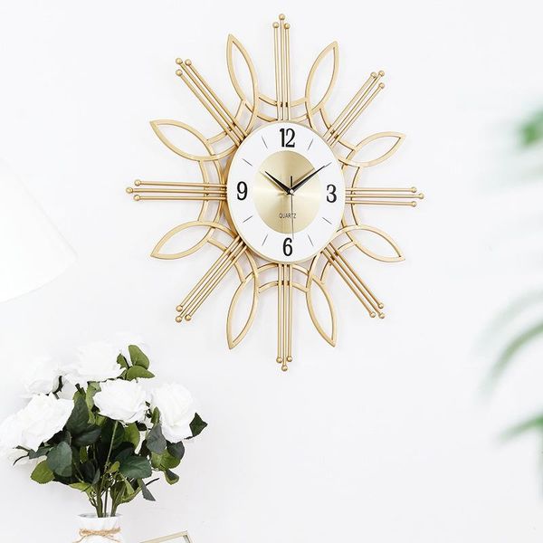 wall clocks living room european style wrought iron personality clock golden luxury decoration watches creative
wall clocks living room european style wrought iron personality clock golden luxury decoration watches creative