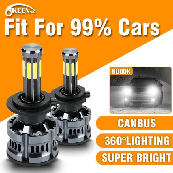 car headlights okeen one pair led headlight 8cob chips h1 h4 h7 h11 9005 9006 high low beam 200w 6000k white 360°lighting canbus waterproof
car headlights okeen one pair led headlight 8cob chips h1 h4 h7 h11 9005 9006 high low beam 200w 6000k white 360°lighting canbus waterproof