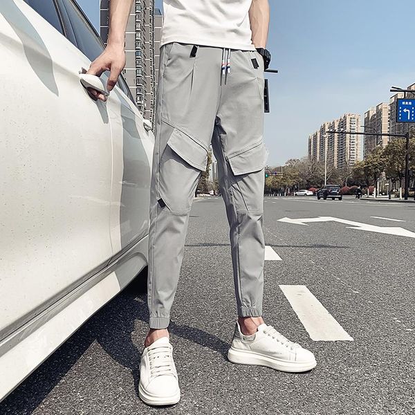 men's pants summer men casual harem fashion multi pockets decor slim fit spliced design mens joggers trousers black/gray 28-34
men's pants summer men casual harem fashion multi pockets decor slim fit spliced design mens joggers trousers black/gray 28-34