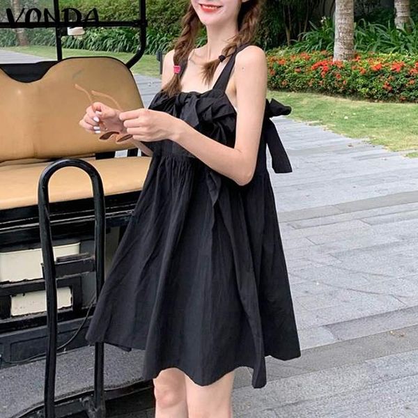 casual dresses women summer dress sleeveless square neck party short sundress 2021 vonda solid color vestidos plus size, Black;gray
casual dresses women summer dress sleeveless square neck party short sundress 2021 vonda solid color vestidos plus size, Black;gray