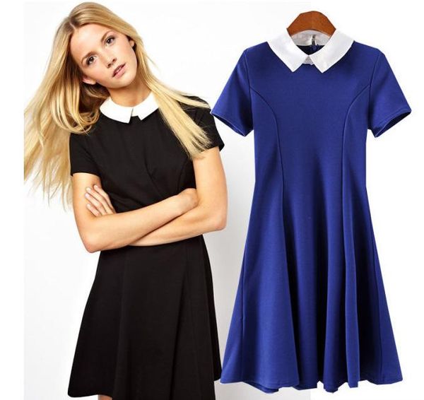 casual dresses fashion autumn and winter knitted doll collar contrast color slim short-sleeved dress for children, Black;gray
casual dresses fashion autumn and winter knitted doll collar contrast color slim short-sleeved dress for children, Black;gray