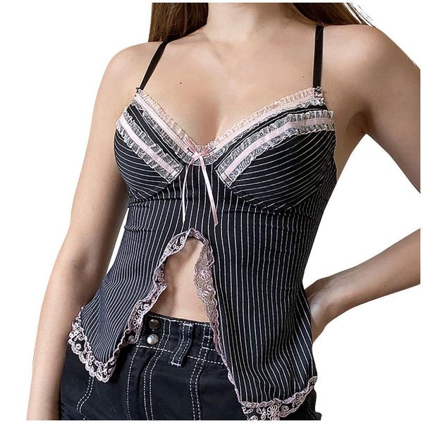 women's tanks & camis women lace bow stripe camisole sleeveless v-neck underwear vest blouse fashion girls undershirt, White
women's tanks & camis women lace bow stripe camisole sleeveless v-neck underwear vest blouse fashion girls undershirt, White