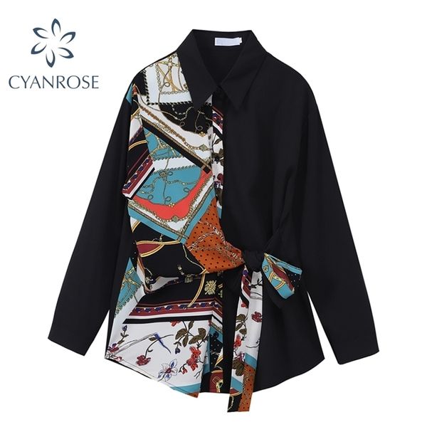 fashion patchwork vintage print blouse women turn down collar loose streetwear office female shirt long sleeve lady 210515, White
fashion patchwork vintage print blouse women turn down collar loose streetwear office female shirt long sleeve lady 210515, White