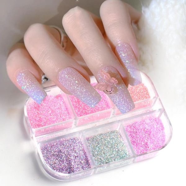 nail glitter 6grids shining sugar sandy powder holo laser chrome fine dust diy polish manicure accessories tool la1909-10, Silver;gold
nail glitter 6grids shining sugar sandy powder holo laser chrome fine dust diy polish manicure accessories tool la1909-10, Silver;gold