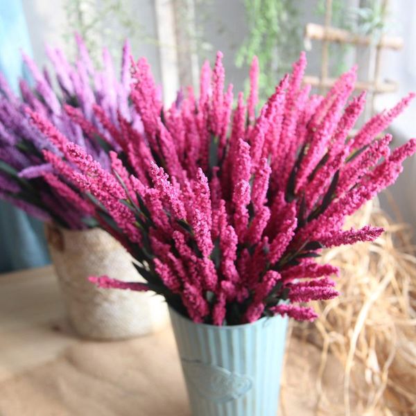 12-heads artificial pe lavender fake flower wedding bouquet party home decor leaves stamens diy crown box decorative flowers & wreaths
12-heads artificial pe lavender fake flower wedding bouquet party home decor leaves stamens diy crown box decorative flowers & wreaths