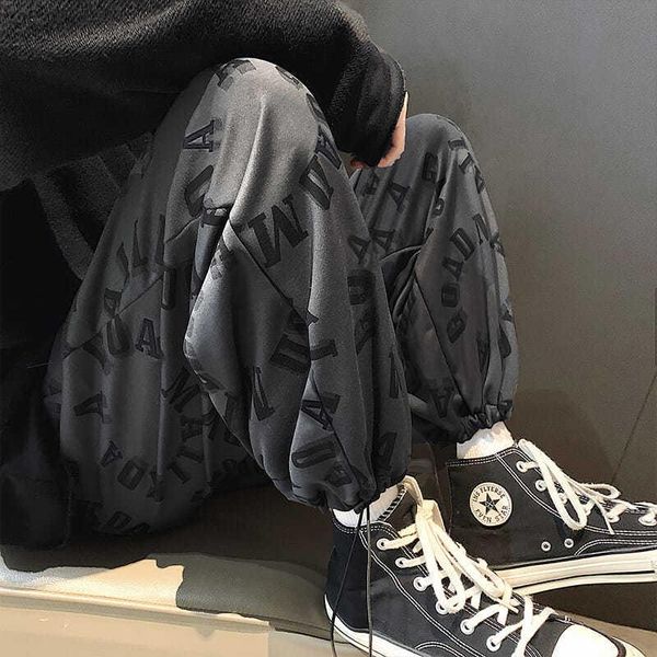 men's pants 2021 spring korean version of the printed casual trend loose foot guard wild student sports men, Black
men's pants 2021 spring korean version of the printed casual trend loose foot guard wild student sports men, Black