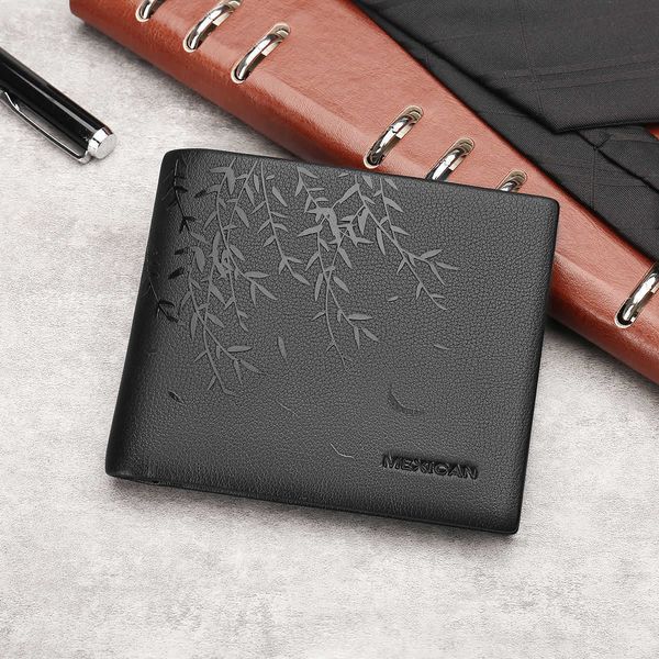 scarecrow men's wallet business short cowhide two fold wallet horizontal money sier bag student change, Black
scarecrow men's wallet business short cowhide two fold wallet horizontal money sier bag student change, Black